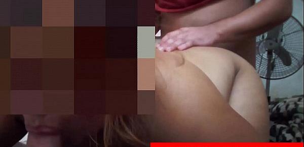  Sexual threesome, with my neighbor and his puppy dog doing oral sex, while I penetrate her